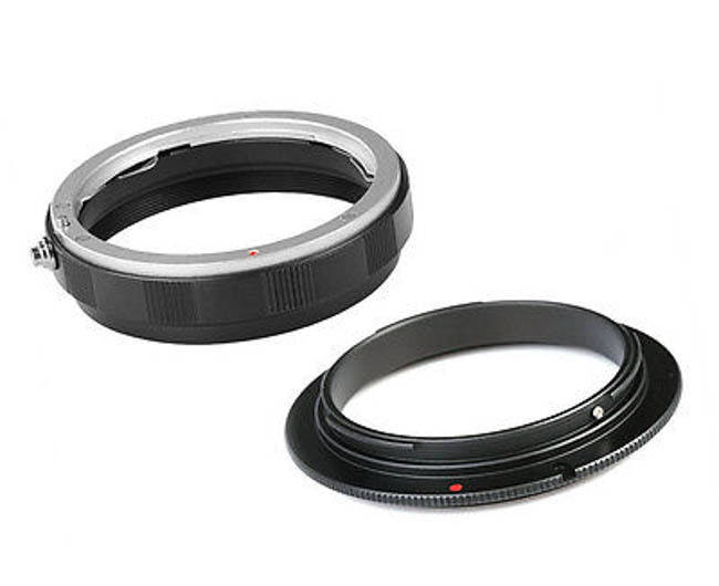 58mm Reverse Macro Adapter For Canon EF Mount Lens + Protection Filter Ring